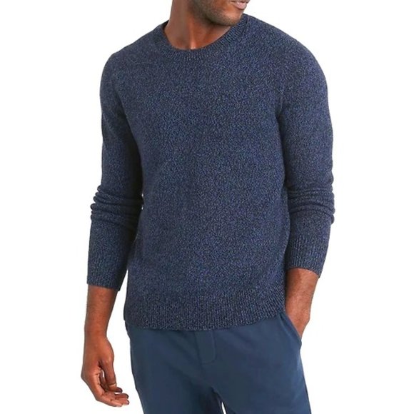 Banana Republic Italian Merino Wool-Blend Crew-Neck Sweater